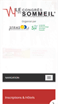 Mobile Screenshot of lecongresdusommeil.com